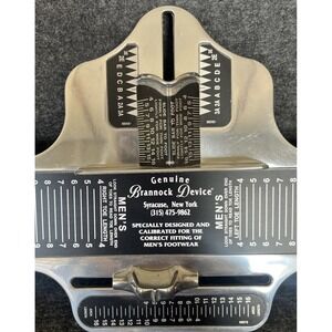 Genuine Brannock Device Professional Shoe Foot Sizing Men's Up to Size 16 VTG